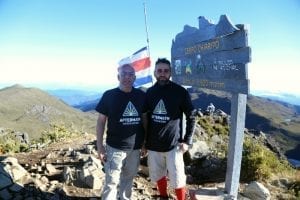 Hamid and Farid standing on top of a mountain